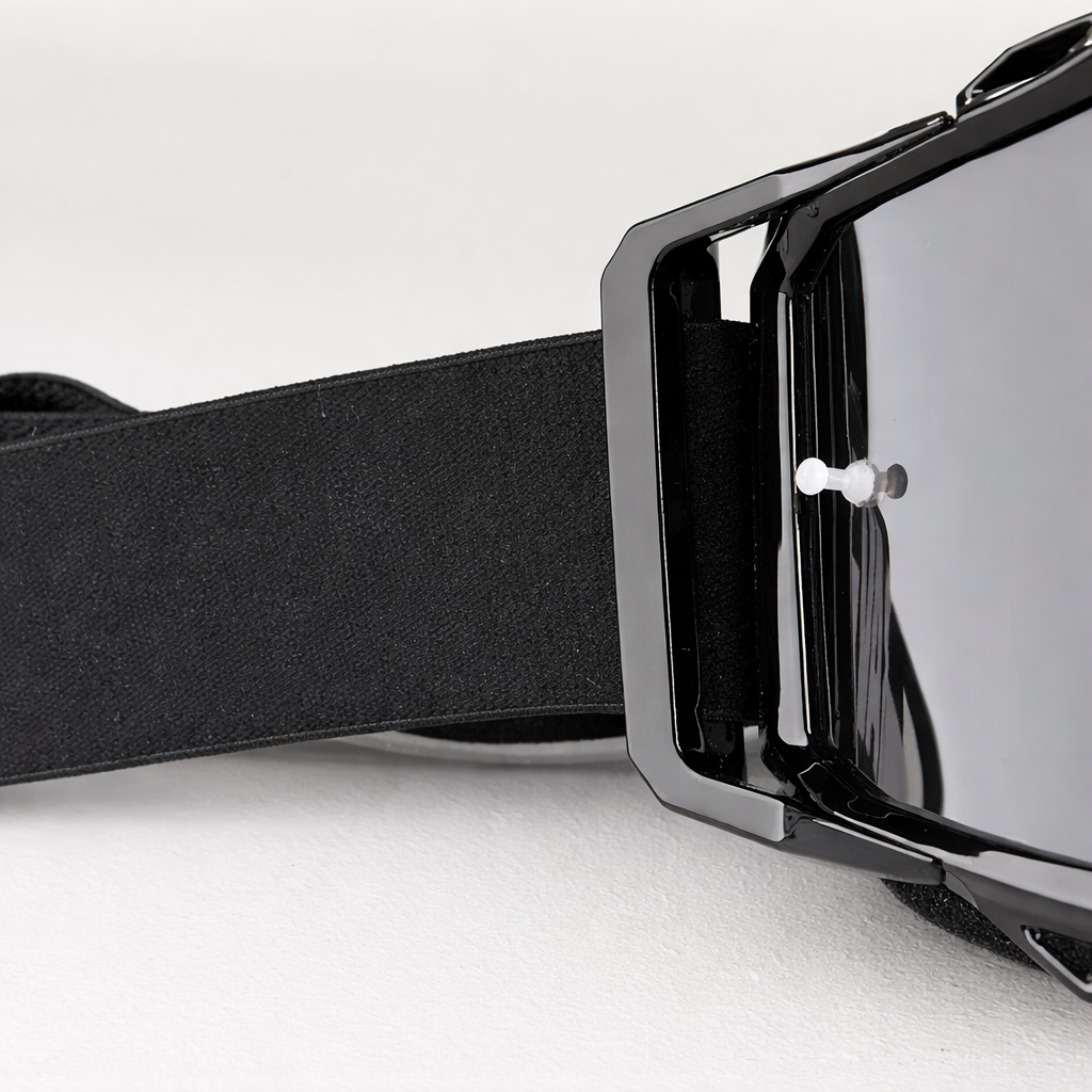 Snow goggles for skiing and snowboarding – Black ski goggles with UV protection
